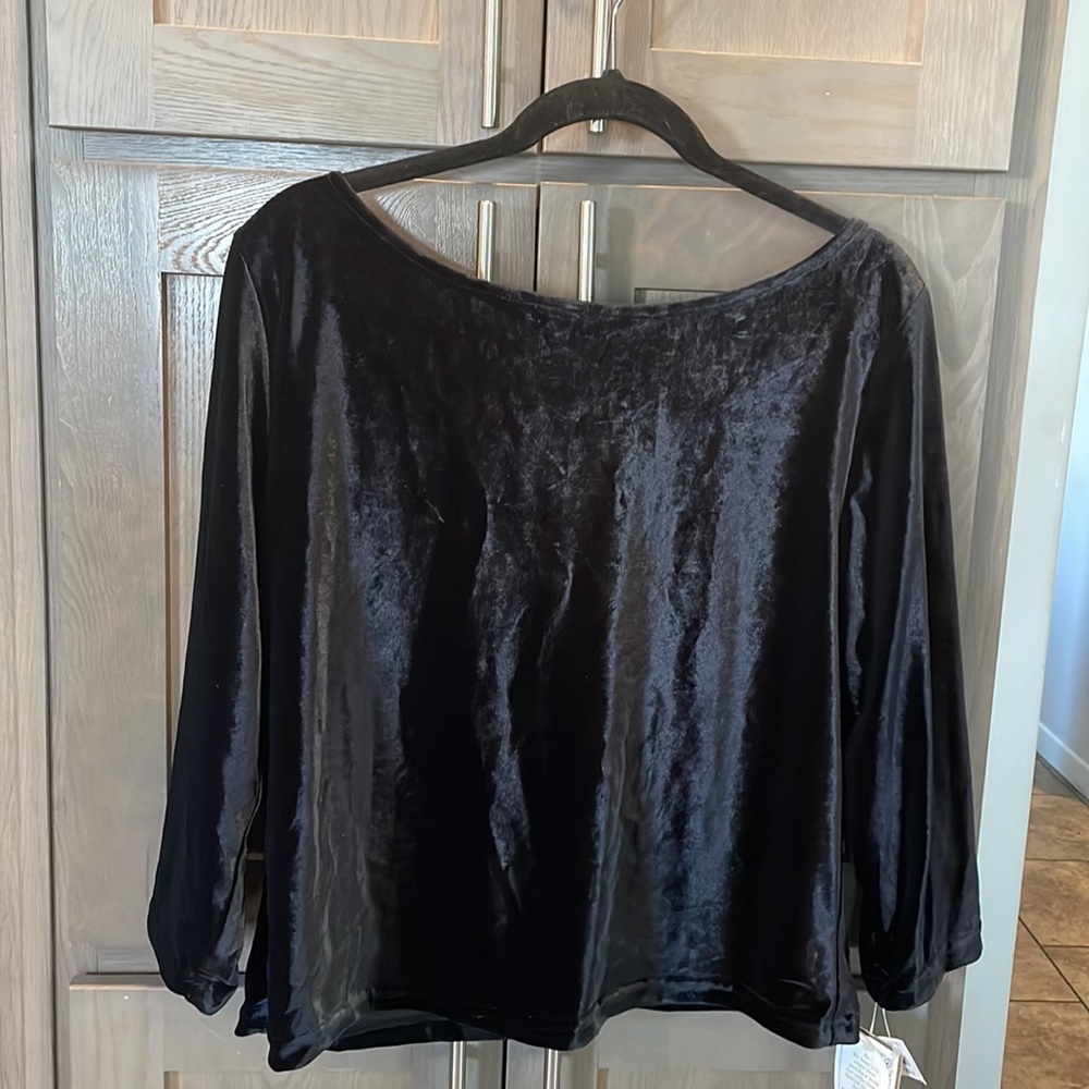 Vintage Dave & Johnny faux velvet top NWT New Old Stock